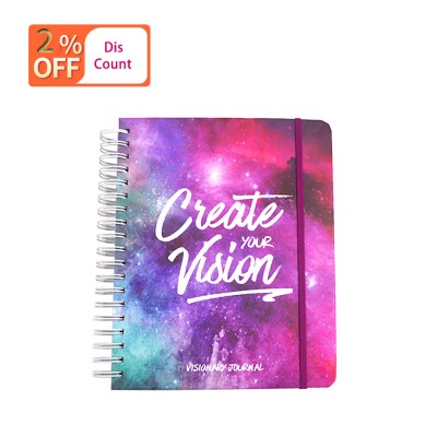 Low Price Custom High Quality New Design A4 A5  Thick  Wire-O Spiral Notebook