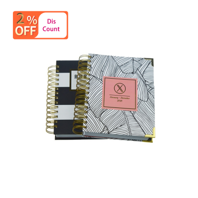 Wholesale A5 A4 Size School Spiral Wire Agenda Organizer Planner Notebook Printing